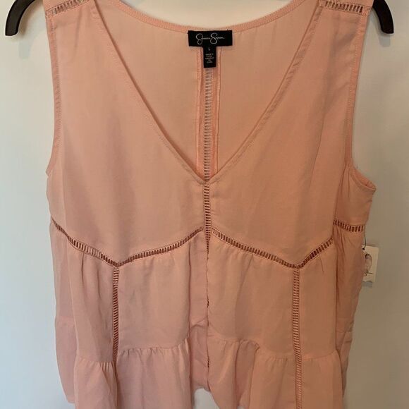 Jessica Simpson Blush Sleeveless Blouse - Picture 1 of 7